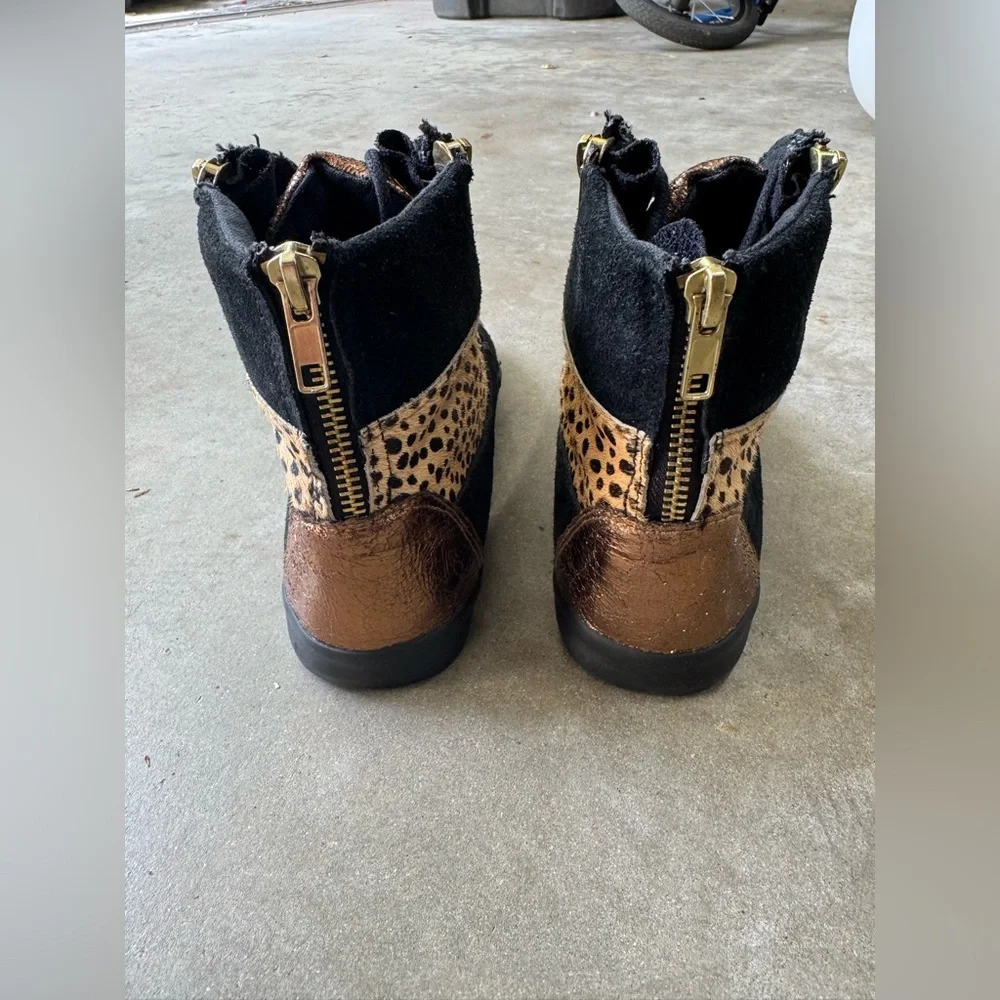 Betsey Johnson sneakers Nathan. - Leopard Multi Sneakers Calf Hair Leather - Picture 2 of 7